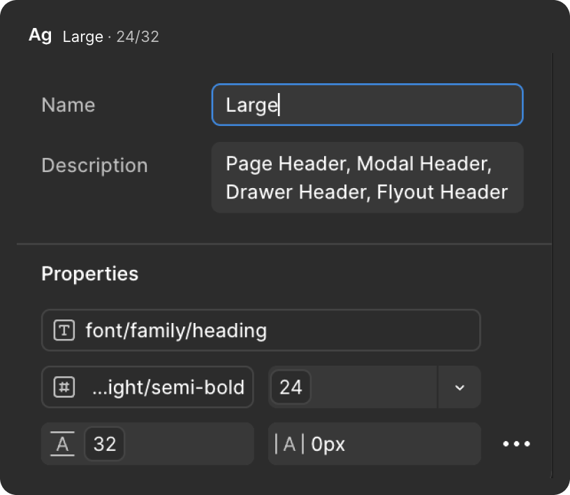 Typography implementation example 1
